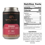 Ohana - Hibiscus, Strawberry & Ginger Kombucha - Image 2